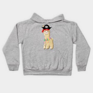 Pirate alpaca Kids Hoodie